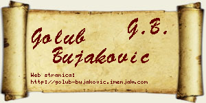 Golub Bujaković vizit kartica